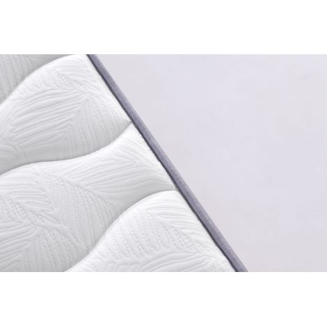 Matelas à ressorts ensachés, dimensions 140x200 cm, épaisseur 20 cm, fermeté H3, modules ergonomiques et soutien lombaire, matelas enroulé. (1/5)