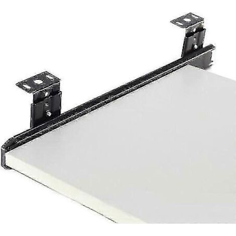 Rails coulissants pour tiroir ou tablette clavier avec roulements à billes et réglage en hauteur (1/3)