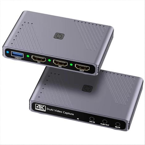 Diffusion en direct et podcasting - Double entrée compatible pour la capture de la carte caméra Switch 4 (1/5)