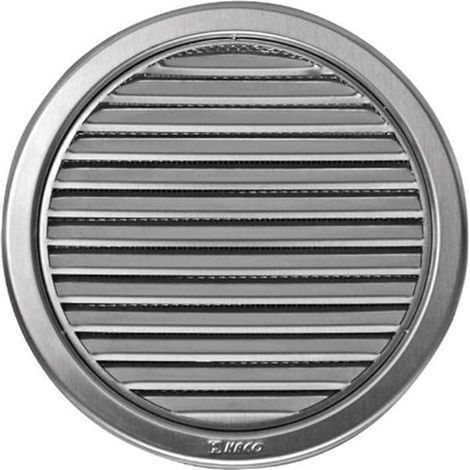 Edelstahl Lüftungsgitter Ø 150 mm - Deckmaß:180 mm (VM-150-N) (1/3)