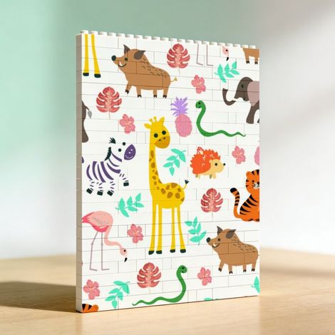 Souvenir en blocs de couleurs joyeuses : une décoration unique pour les fêtes (1/5)