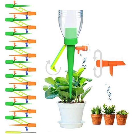 Kit d'irrigation goutte à goutte 18 goutteurs, arrosage automatique pour plantes d'intérieur et d'extérieur, système complet de jardinage (1/5)