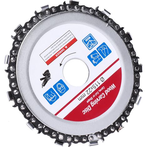 4,5-Zoll-Kettenscheibe für Winkelschleifer, Biegevorrichtung, Holzbearbeitungszubehör, Hartmetall, 13 Zähne, 115 mm (4,5 Zoll, 115 mm, lila) (1/5)