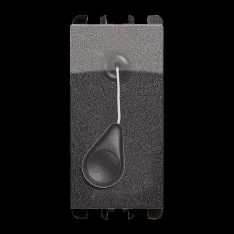 Pulsante a tirante 1p no 10a 1 modulo acciaio scuro urmet 10118ac