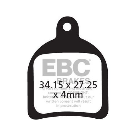 CFA422 - Pastillas de freno para bicicleta EBC Brakes (orgánicas) (1/2)