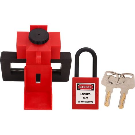 Kit de cadenas de sécurité de verrouillage de disjoncteur à pince, étiquette de verrouillage universelle en Nylon résistante à la chaleur (1/5)