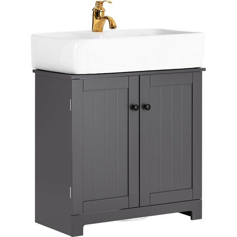 SoBuy Under Sink Cabinet Bathroom Vanity Unit,BZR18-II-DG