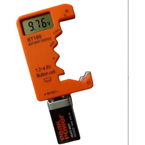 Spannungsprüfer für 18650-Batterien, Spannungsdetektor für 9-V-Knopfzellenbatterien, AAA-Batterietester (1/2)