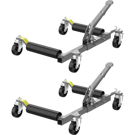 XPOtool Martinetti per manovra auto con ruote Set da 2 Max 566 kg l’uno Per pneumatici larghi 30cm (1/5)