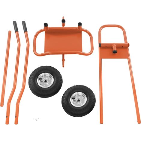 Chariot de transport, capacité de 220 kg, design convivial, Orange (1/2)