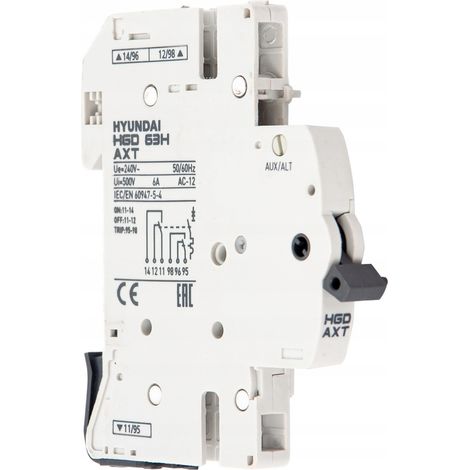 HYUNDAI HGD - CONTACT AUXILIAIRE (AUX) + CONTACT DE DÉCLENCHEMENT (ALT) POUR HGD63N ET HGD63H (10KA 63AF) (1/2)