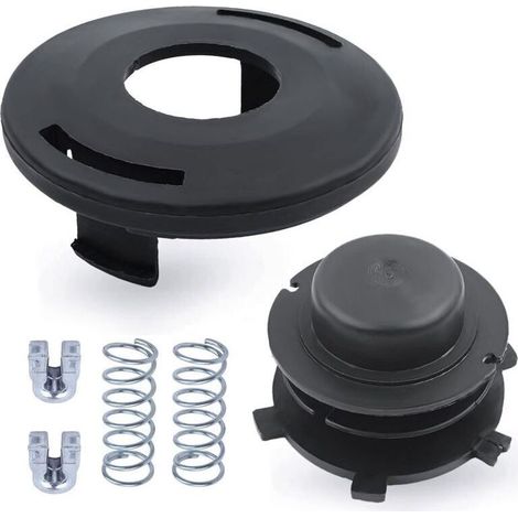 Kit Bobine 6-en-1 pour Débroussailleuse, 2 Têtes Auto, 2 Ressorts, 2 Rondelles, Compatible FS44 FS80 FS85 FS100 FS110 FS120 FS130 FS200 (1/4)