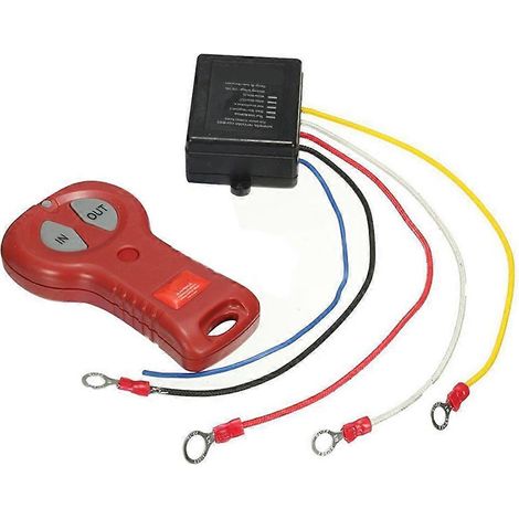 Ensemble de télécommande sans fil pour treuil électrique 12 V/24 V avec interrupteur manuel pour Jeep, quad et VTT tout-terrain. (1/5)