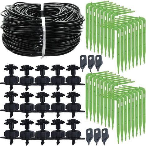 Garten-Tropfbewässerungssystem-Set, 100 m, 4 l/h, mit Schnellkupplungen (1/5)