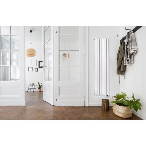 Deltacalor radiateur électrique à inertie fluide 1500 W ramada vertical blanc (1/2)