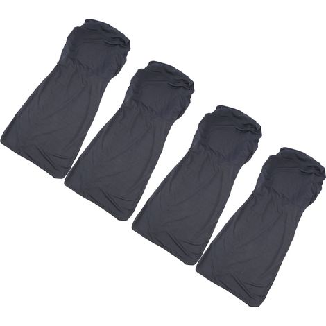 4-teiliges Stuhlhussen-Set für Esszimmerstühle, weich, bequem, strapazierfähig, leicht zu reinigen, rutschfest, einfarbig, für Zuhause, Hotel und Restaurant (1/5)
