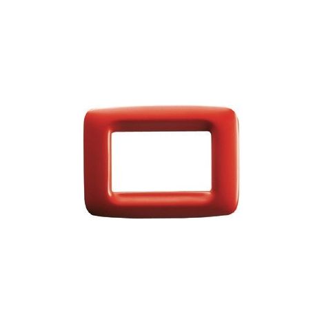 Placca 3 Posti Rosso Geranio Playbus Young ( GEWISS cod. GW32343 )