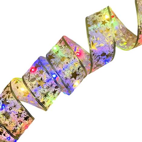 Guirlande lumineuse LED pour sapin de Noël, 8 modes d'éclairage, double alimentation par batterie/USB, avec minuterie, idéale pour la décoration du sapin de Noël (1/5)