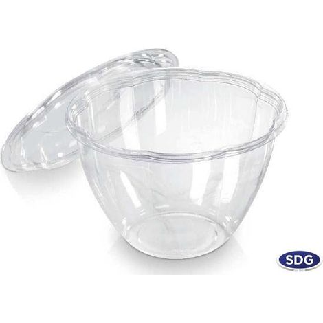 Bol Boule Transparent en PLA 1400 ml - Lot de 50 - SDG (1/2)