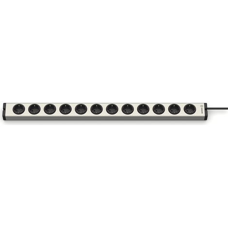 Multiprise Universelle en Aluminium 12 Prises, câble de 1,5 m (1/4)