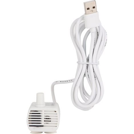 Mini pompe à eau submersible de pompe d'USB pour le distributeur d'eau d'animal familier d'aquarium de réservoir de poissons (1/5)
