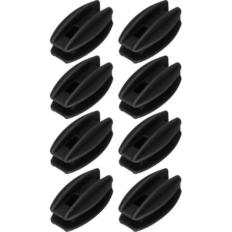 Lot de 100 isolateurs de Poteau d'angle pour clôture électrique, connecteurs ABS, Accessoires de clôture agricole pour Fil d'acier (Noir) (1/4)