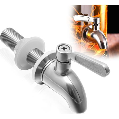 Grifo de repuesto para dispensador de bebidas, grifo de fuente de agua de acero inoxidable, grifo dispensador de cerveza para el hogar y la fiesta (1/5)