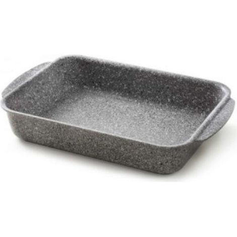 Teglia Rostiera antiaderente rettangolare cuore di pietra 35 x 28 x 8 cm