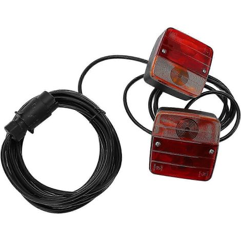 Feux arrière de remorque 12 V, feux de signalisation arrière, kit de feux de gabarit pour remorques, camping-cars, semi-remorques, camions et pick-ups (1/5)