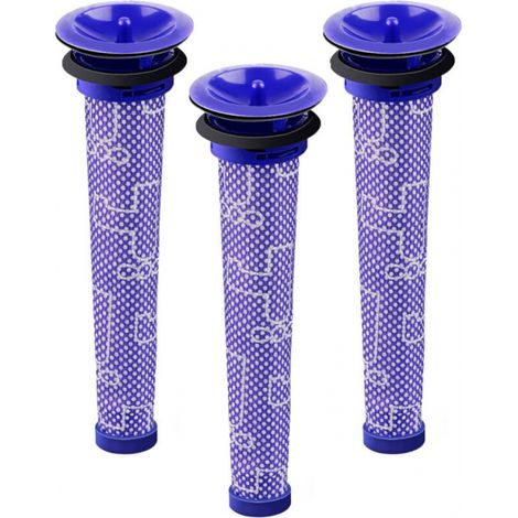 Dyson V6 Filter 3er-Pack, Vorfilter V6 V7 V8 Staubsauger-Ersatzzubehör