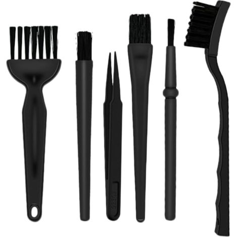 Anti Static Brushes Lightweight and Portable Set of 6 Made