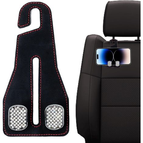 Crochet Appuie-Tête Voiture Gain De Place Porte En Cuir PU (1/5)