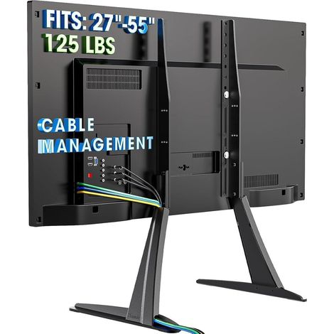 Universal Tisch Fernseher Standfuß LCD LED TV Ständer 27-55 Zoll bis zu 57 kg (1/5)