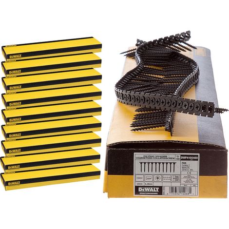 Dewalt 35mm x 3.5mm Fine Thread Collated Screws X 10,000 Fits DCF620 Makita Fein (1/4)