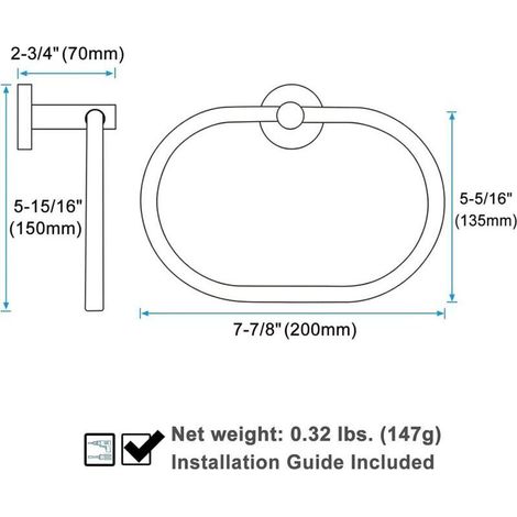 Porte-serviettes rotatif en acier inoxydable noir mat, accessoires de cuisine et de salle de bain, étendoir à serviettes et à ranger. (1/3)