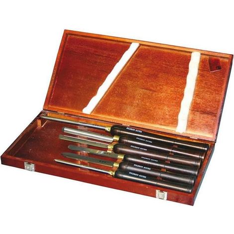Set sgorbie scalpelli per tornio legno Holzmann h6tlg