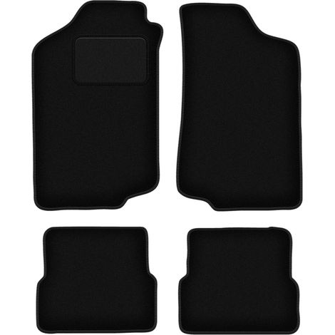 Tapis en velours noir pour Volkswagen Golf II à hayon (1983-1992)