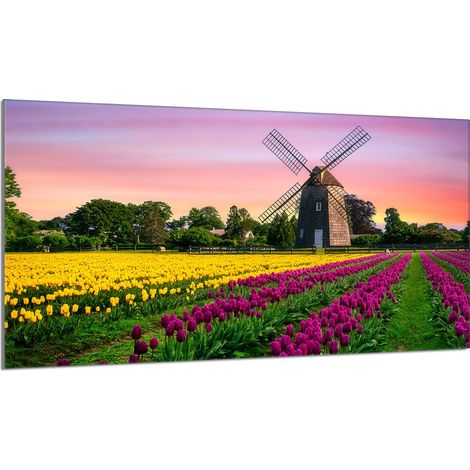 Glasschutzplatte für den Herd 90x52 Łąka (1/5)