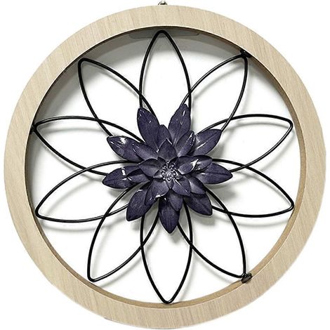 1 décoration murale rustique ultra-épaisse, pour extérieur, chambre à coucher, violette -- (1/5)