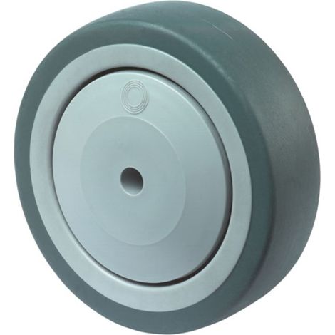 BS Rollen rueda repuesto goma gris rodamiento bolas Ø 125 mm 100 kg - A85.125