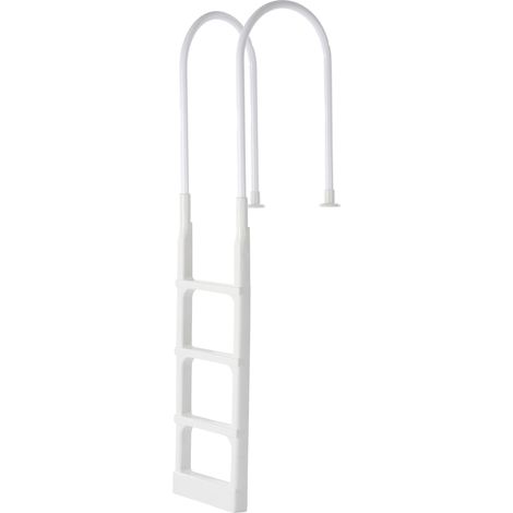 VEVOR Scala per Piscina, Scala con Corrimano Doppio a 4 Gradini, Scaletta per Piscina, Gradini Antiscivolo Spessi e Resistenti, Capacita di Carico 136 kg per Piscine Interrate e Fuori Terra 121-137 cm