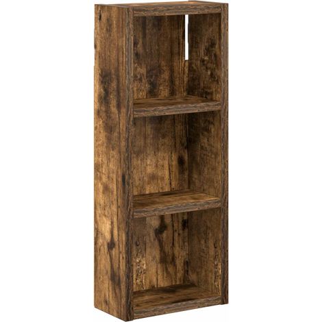 Armadio da bagno a muro Quercia Affumicata 20 x 10 x 50 cm vidaXL