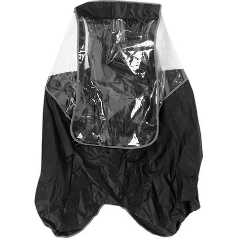 Regenschutz für Kinderfahrräder – Wasserdichter Regenschutz für Fahrräder – Regenjacke für den Soziussitz (Schwarz) (1/5)