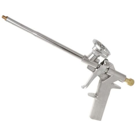 Schaumpistole, Polyurethan-Schaumpistole für Bauabdichtung, Hochleistungs-PU-Metall-Expansionsschaumpistole zum Verfugen, Füllen und Abdichten (gold)