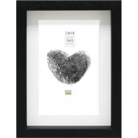 Cadre Bois Noir pour Objets Format 13x18cm S223K2P1 (1/5)