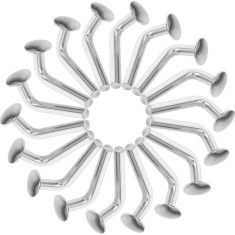 Goupilles De Rayonnage À Palettes Boulon De Sécurité M5 Fer Argent 100pcs Tête Ronde Installation Facile Pour Pallet Rack Et Entrepôts (1/5)