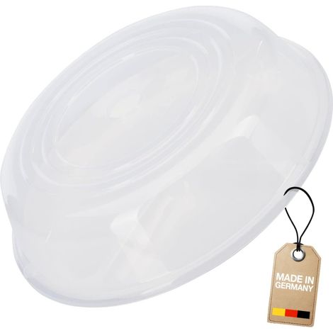 Couvercle d'Assiette pour Micro-Ondes, Rond, ø env. 25 cm, Hauteur env. 6,3 cm, Plastique, Couleur: Transparent, 22452270 (1/5)