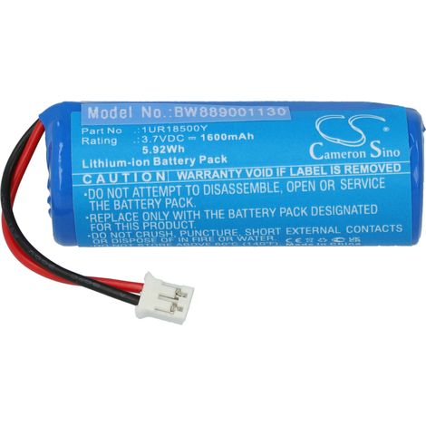 vhbw Battery compatible with Rowenta Skin Respect Wet & Dry Hair Remover EP8090C0/23, NU8070N0/23 Epilator (1600mAh, 3.7 V, Li-ion)