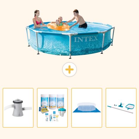 Intex Piscine Tubulaire Ronde - 305x76 cm - 5-pièces S20977 (1/5)