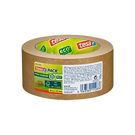 Cinta Adhesiva TESA 50 mm 50 m Ecológico Embalaje Papel